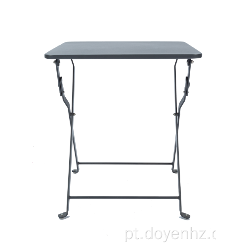 Mesa quadrada dobrável de metal de 40 cm